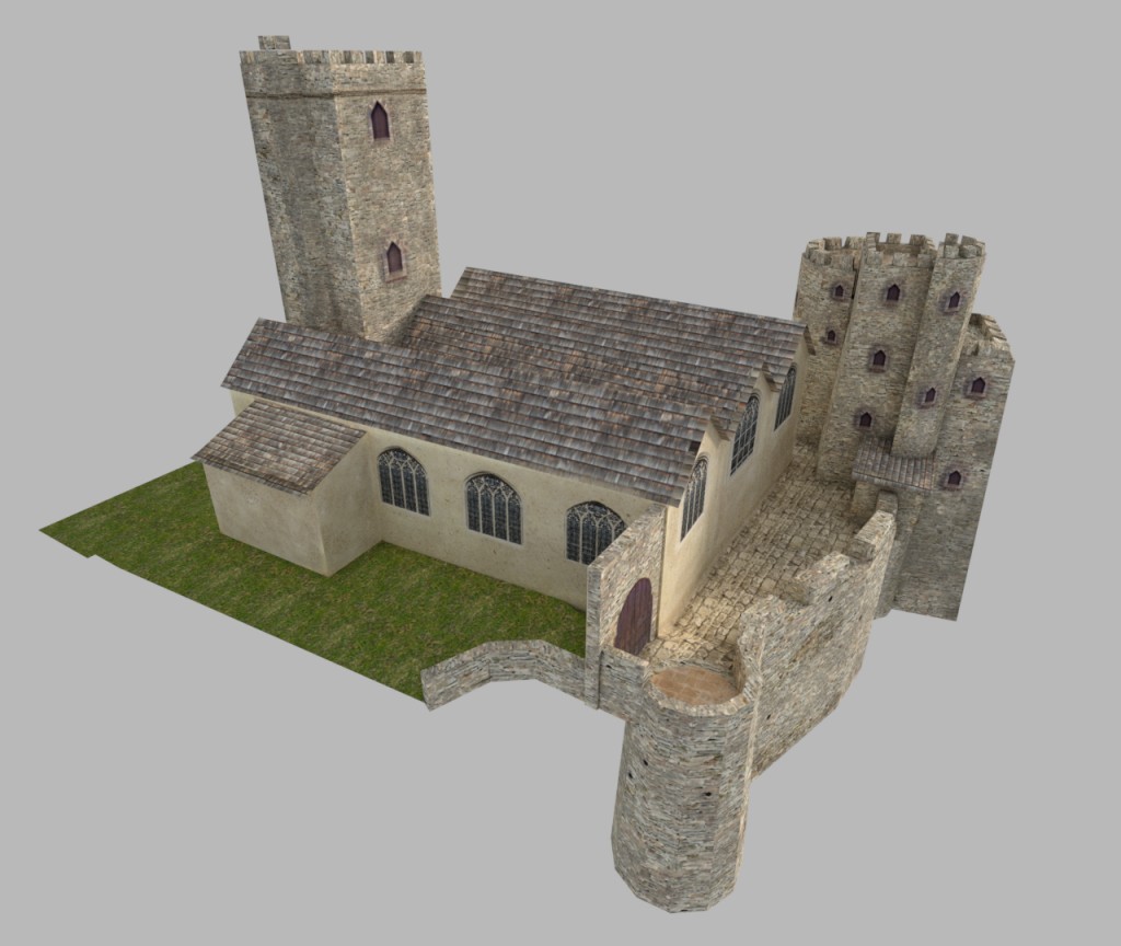 castle low poly preview image 1